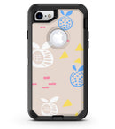 Yellow Triangles with Fruit - iPhone 7 or 8 OtterBox Case & Skin Kits