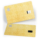 Yellow Vertical Damask Pattern - Premium Protective Decal Skin-Kit for the Apple Credit Card