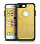 Yellow Vertical Damask Pattern - iPhone 7 or 7 Plus Commuter Case Skin Kit