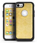 Yellow Vertical Damask Pattern - iPhone 7 or 7 Plus Commuter Case Skin Kit