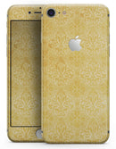 Yellow Vertical Damask Pattern - Skin-kit for the iPhone 8 or 8 Plus