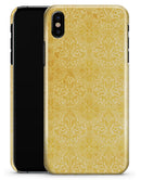 Yellow Vertical Damask Pattern - iPhone X Clipit Case