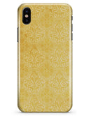 Yellow Vertical Damask Pattern - iPhone X Clipit Case