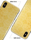Yellow Vertical Damask Pattern - iPhone X Clipit Case