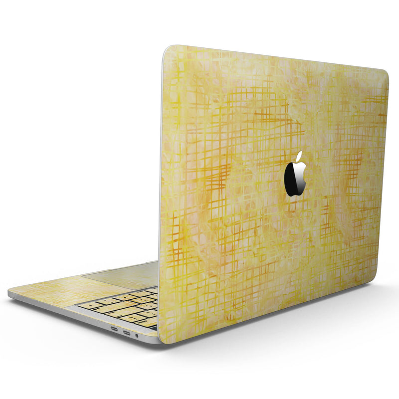 MacBook Pro without Touch Bar Skin Kit - Yellow_Watercolor_Cross_Hatch-MacBook_13_Touch_V7.jpg?