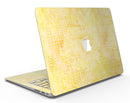 Yellow Watercolor Cross Hatch - MacBook Air Skin Kit