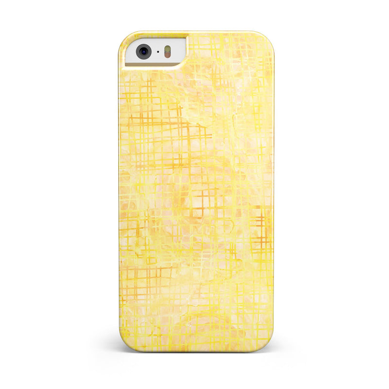Yellow_Watercolor_Cross_Hatch_-_iPhone_5s_-_Gold_-_One_Piece_Glossy_-_V3.jpg