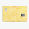 Yellow Watercolor Cross Hatch - Premium Protective Decal Skin-Kit for the Apple Credit Card
