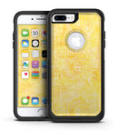 Yellow Watercolor Cross Hatch - iPhone 7 or 7 Plus Commuter Case Skin Kit