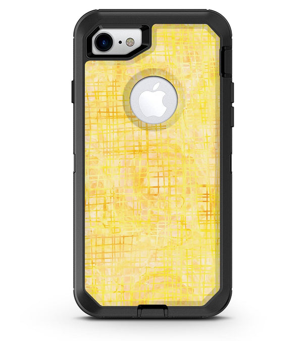 Yellow Watercolor Cross Hatch - iPhone 7 or 8 OtterBox Case & Skin Kits