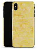 Yellow Watercolor Cross Hatch - iPhone X Clipit Case