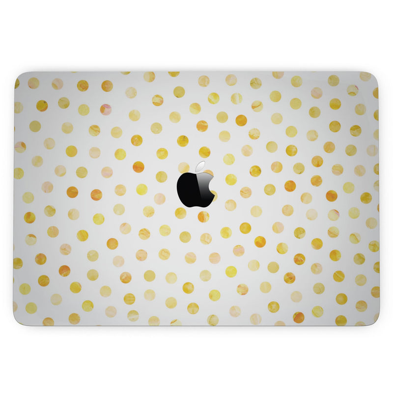 MacBook Pro without Touch Bar Skin Kit - Yellow_Watercolor_Dots_over_White-MacBook_13_Touch_V6.jpg?