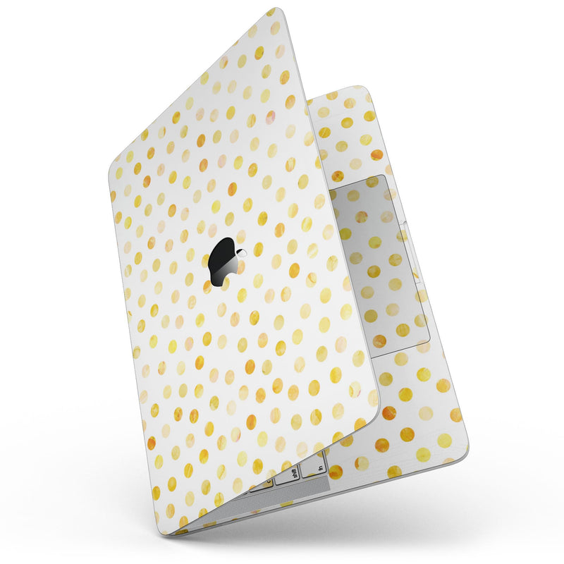 MacBook Pro with Touch Bar Skin Kit - Yellow_Watercolor_Dots_over_White-MacBook_13_Touch_V7.jpg?