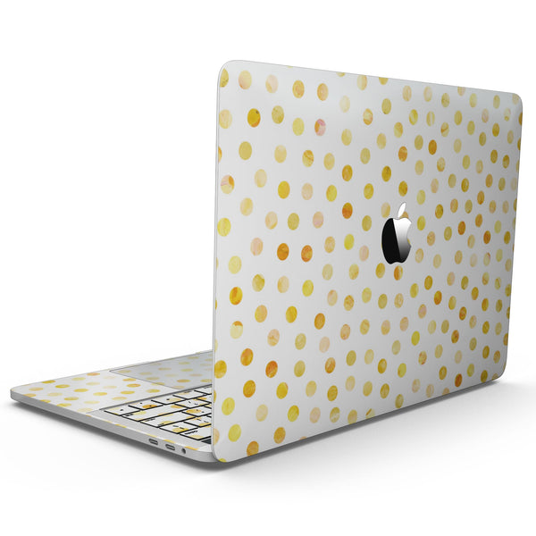 MacBook Pro with Touch Bar Skin Kit - Yellow_Watercolor_Dots_over_White-MacBook_13_Touch_V9.jpg?