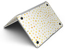 Yellow Watercolor Dots over White - MacBook Air Skin Kit