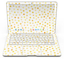 Yellow Watercolor Dots over White - MacBook Air Skin Kit