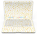 Yellow Watercolor Dots over White - MacBook Air Skin Kit