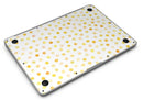 Yellow Watercolor Dots over White - MacBook Air Skin Kit