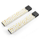 Skin Decal Kit for the Pax JUUL - Yellow Watercolor Dots over White