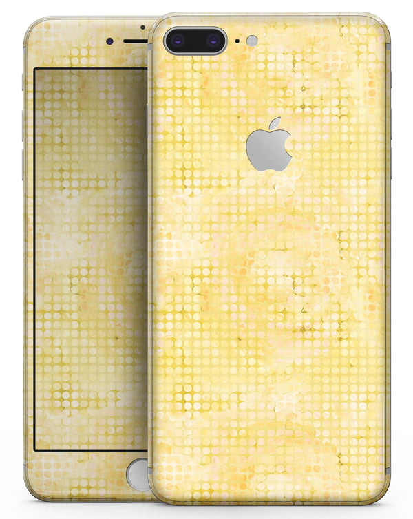 Yellow Watercolor Polka Dots - Skin-kit for the iPhone 8 or 8 Plus