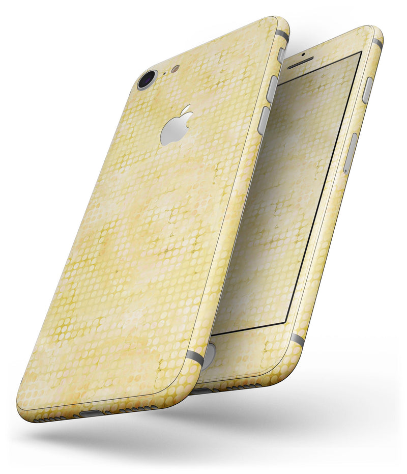 Yellow Watercolor Polka Dots - Skin-kit for the iPhone 8 or 8 Plus