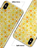 Yellow Watercolor Ring Pattern - iPhone X Clipit Case