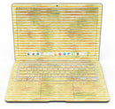 Yellow Watercolor Stripes - MacBook Air Skin Kit