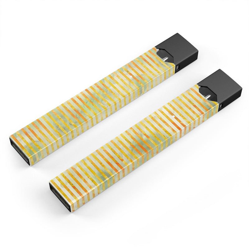 Skin Decal Kit for the Pax JUUL - Yellow Watercolor Stripes