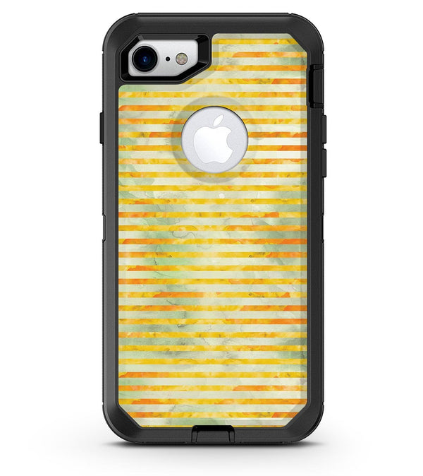 Yellow Watercolor Stripes - iPhone 7 or 8 OtterBox Case & Skin Kits