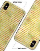 Yellow Watercolor Stripes - iPhone X Clipit Case