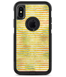 Yellow Watercolor Stripes - iPhone X OtterBox Case & Skin Kits