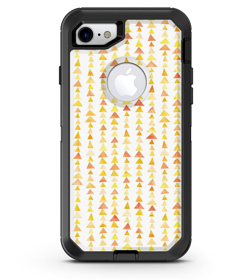 Yellow Watercolor Triangle Pattern V2 - iPhone 7 or 8 OtterBox Case & Skin Kits