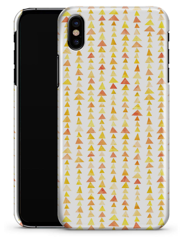 Yellow Watercolor Triangle Pattern V2 - iPhone X Clipit Case
