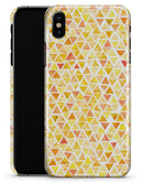 Yellow Watercolor Triangle Pattern - iPhone X Clipit Case