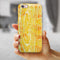 Yellow Watercolor Woodgrain iPhone 6/6s or 6/6s Plus 2-Piece Hybrid INK-Fuzed Case