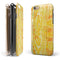 Yellow Watercolor Woodgrain iPhone 6/6s or 6/6s Plus 2-Piece Hybrid INK-Fuzed Case