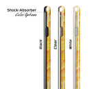 Yellow Watercolor Woodgrain iPhone 6/6s or 6/6s Plus 2-Piece Hybrid INK-Fuzed Case