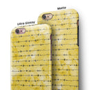 Yellow and Black Tribal Arrow Pattern iPhone 6/6s or 6/6s Plus 2-Piece Hybrid INK-Fuzed Case