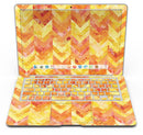 Yellow and Orange Watercolor Chevron Pattern - MacBook Air Skin Kit