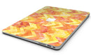 Yellow and Orange Watercolor Chevron Pattern - MacBook Air Skin Kit