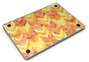 Yellow and Orange Watercolor Chevron Pattern - MacBook Air Skin Kit