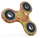 Yellow and Orange Watercolor Chevron Pattern Full-Body Fidget Spinner Skin-Kit