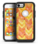 Yellow and Orange Watercolor Chevron Pattern - iPhone 7 or 8 OtterBox Case & Skin Kits