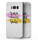 Yellow and Pink Love Never Fails - Samsung Galaxy S8 Full-Body Skin Kit
