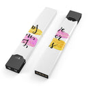 Skin Decal Kit for the Pax JUUL - Yellow and Pink Love Never Fails