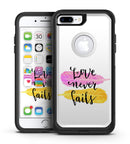 Yellow and Pink Love Never Fails - iPhone 7 or 7 Plus Commuter Case Skin Kit