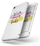 Yellow and Pink Love Never Fails - Skin-kit for the iPhone 8 or 8 Plus