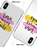 Yellow and Pink Love Never Fails - iPhone X Clipit Case