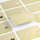 Yellow and White Verticle Stripes - Premium Protective Decal Skin-Kit for the Apple Credit Card
