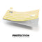 Yellow and White Verticle Stripes - Premium Protective Decal Skin-Kit for the Apple Credit Card